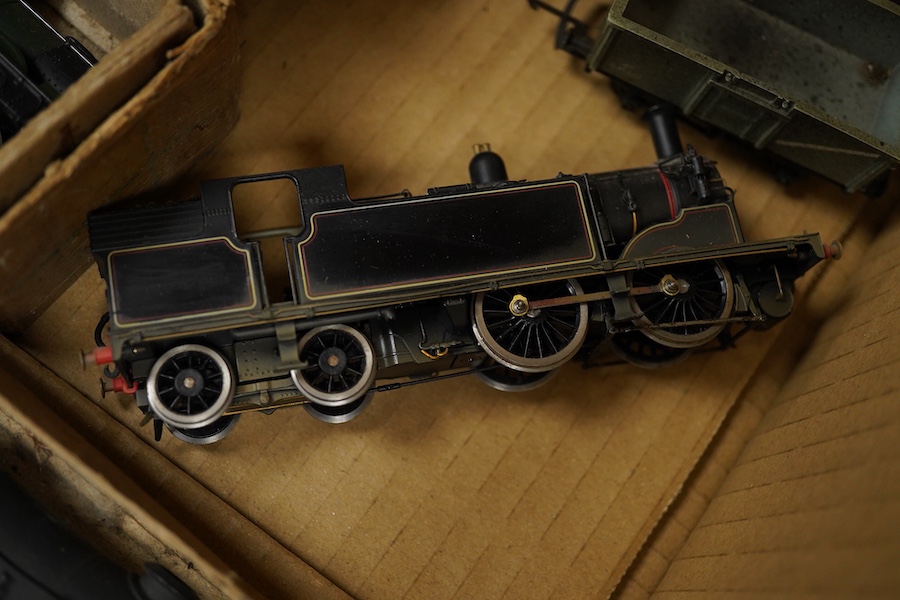 A quantity of 00 gauge model railway by Tri-ang, Mainline, Dapol, Bachmann, GMR, Hornby Dublo, etc. including; nine steam and diesel locomotives, together with boxed and unboxed freight wagons, coaches, kits and other mo